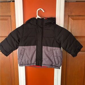 Carter's Black and Gray Puffer Jacket